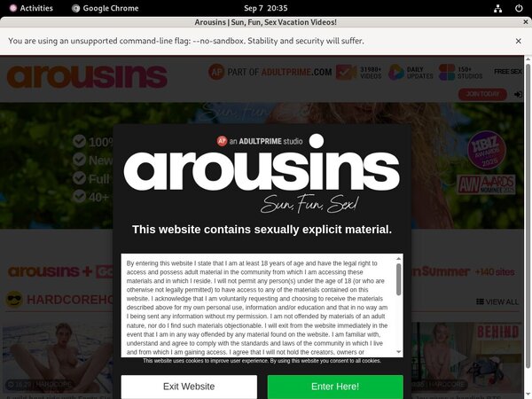 Arousins Review Site