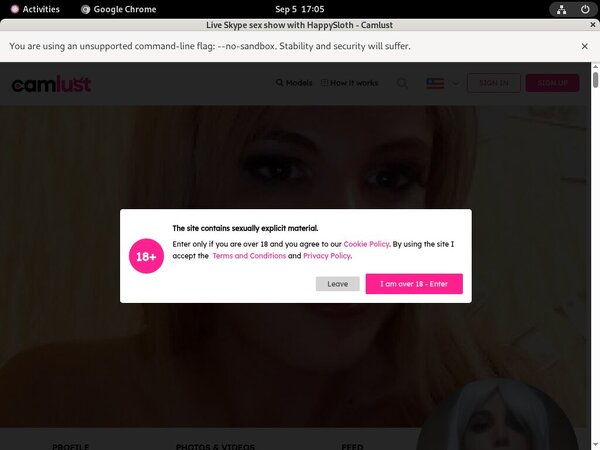 Camlust.com Trial Membership Offer