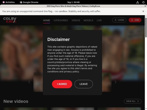 Colby Knox Vendo Page