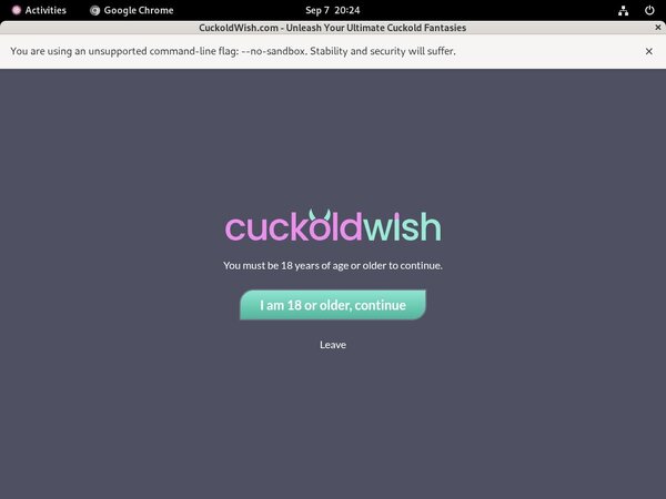 Cuckold Wish Free Trial Memberships
