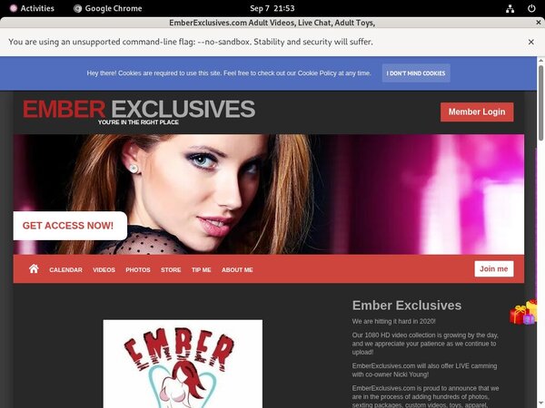 EmberExclusives Login Password