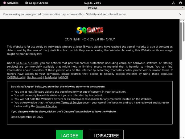 Free 80gays Password Account