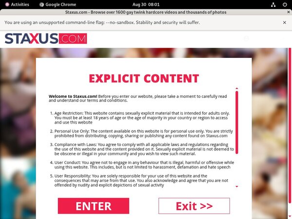 Free Account For Staxus