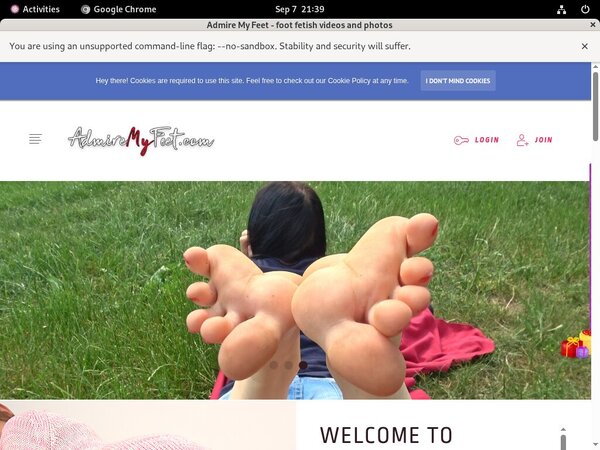 Free Admiremyfeet.com Movie