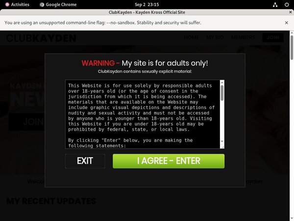 Free Club Kayden Passwords