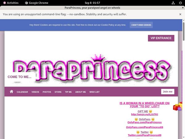 Get A Free ParaPrincess Login