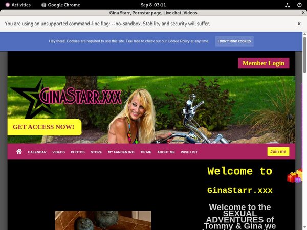 Gina Starr Take Paypal