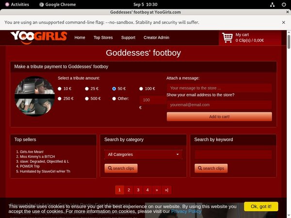 Goddesses Footboy Password And Login