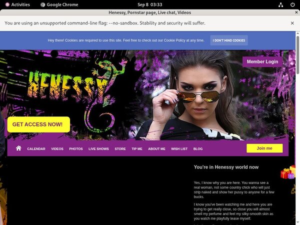 Henessy Vendo Page