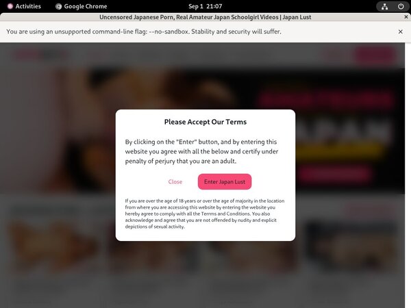 Japan Lust 3 Day Trial