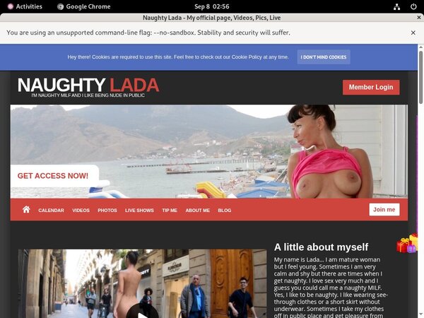 Naughty Lada Paypal Signup