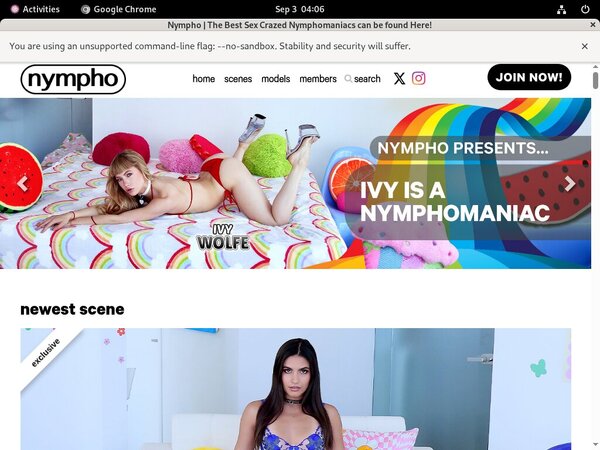Nympho Members Discount