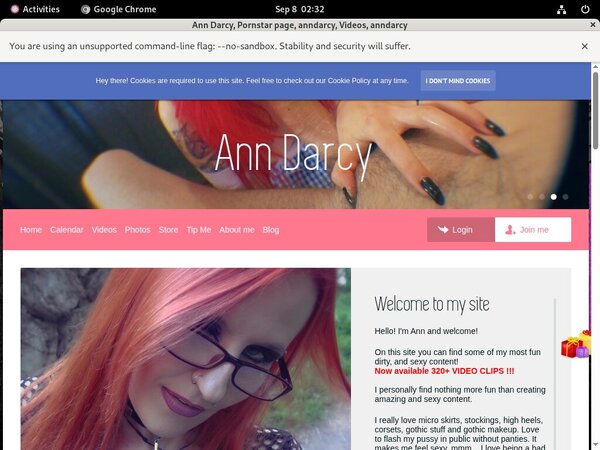 Sign Up To Ann Darcy