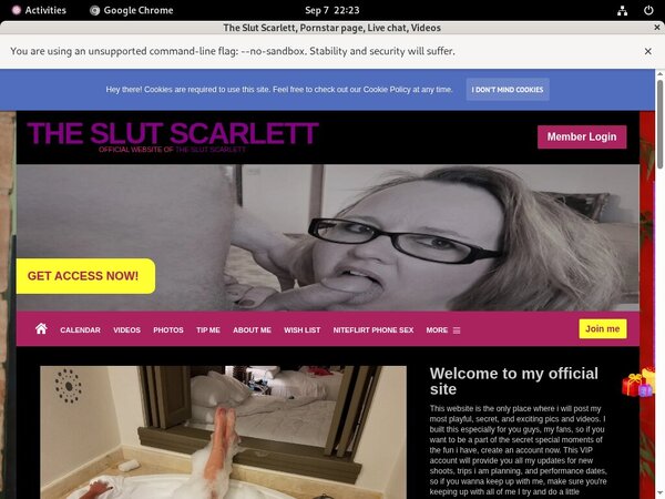 TheSlutScarlett Account Passwords