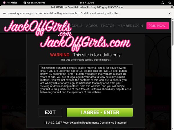 Try Jackoffgirls Free Trial