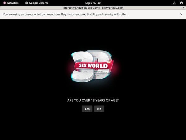 Sex World 3D Password Details