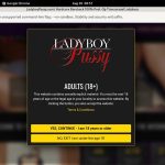 Ladyboy Pussy Accounts For Free